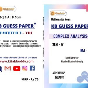 UG Sem 4 Maths Hons Guess- MJ6, MJ7, MJ8 Set